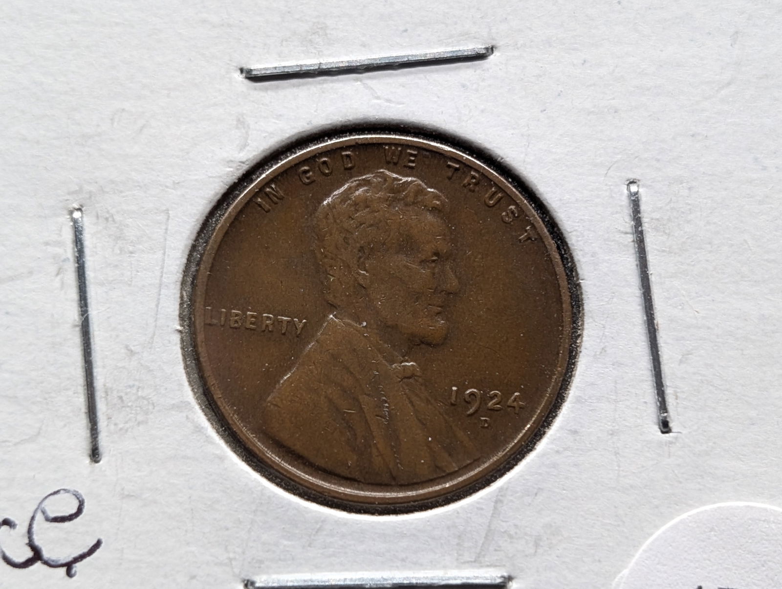 1924 D Lincoln Cent VF30 Nice Semi-key Date (1 of 3)