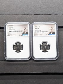2022-P&D Roosevelt Dime - NGC MS67 FT (2 PCS)