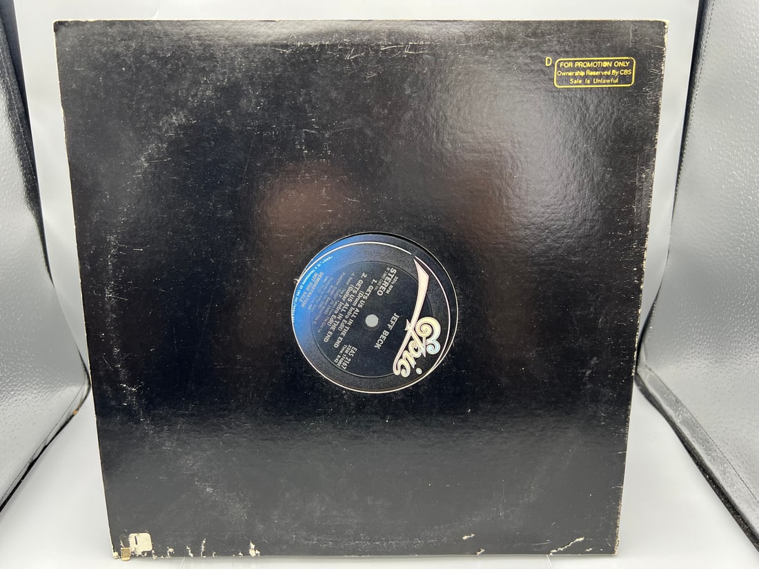 1985 Jeff Beck Gets Us All In The End Promo Vinyl Album - EAS 2167: 1985 Jeff Beck Gets Us All In The End Promo Vinyl Album - EAS 2167 - Records have not been tested by the auction house for play quality. All items are sold as is.