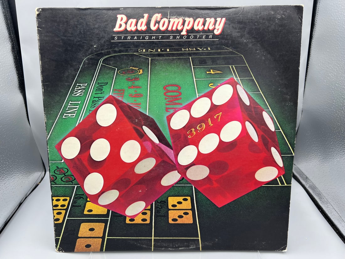 1975 Bad Company Straight Shooter Reissue Vinyl Album - SS 8502: 1975 Bad Company Straight Shooter Reissue Vinyl Album - SS 8502 - Records have not been tested by the auction house for play quality. All items are sold as is.