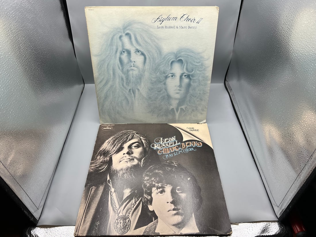 Asylum Choir - Leon Russell & Marc Benno (2 LP Lot): Asylum Choir II (1971), and Look Inside the (1 of 4)