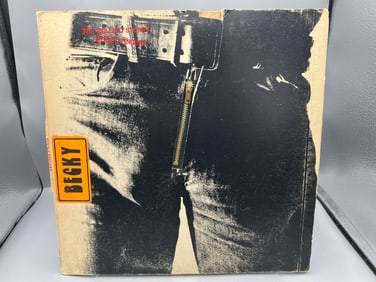 1971 The Rolling Stones Sticky Fingers Vinyl Album - COC 59100 - Zipper Works!