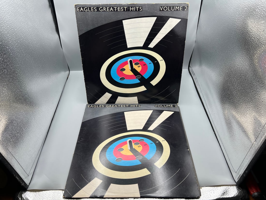 Lot of (2) 1982 The Eagles Greatest Hits Volume 2 Vinyl Album - Both Album Label Designs - 60205-1 (1 of 4)
