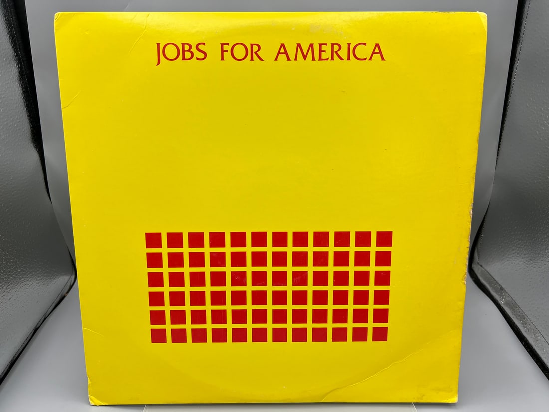 Arthur Harrison & Rupert Chappelle: Jobs for America (1982), cover has slight crease and minor edge: Arthur Harrison & Rupert Chappelle: Jobs for America (1982), cover has slight crease and minor edge wear - Records have not been tested by the auction house for play quality. All items are sold as is.
