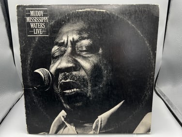 1979 Muddy Waters Muddy Mississippi Water Live Vinyl Album - PZ 35712