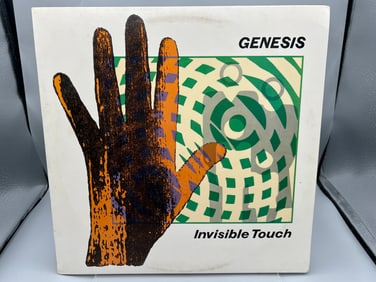 1986 Genesis Invisible Touch Embossed Sleeve Vinyl Album - 81641-1-E