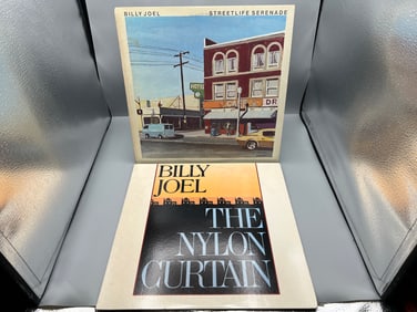 Billy Joel (2 LP Lot): Streetlife Serenade (1974); and The Nylon Curtain (1982)