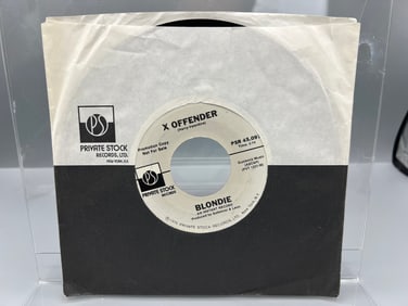 Blondie: X Offender (1976), 7-inch 45rpm record, promo label, in original sleeve