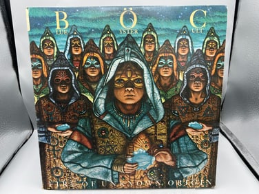 1981 Blue Oyster Cult Fire Of Unknown Origin Vinyl Album - PC 37389