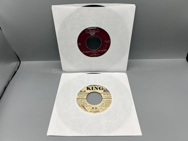 Two (2) 7-inch 45rpm records - 1950s Doo Wop - The Five C's: My Heart's Got the Blues/Goody, Goody;
