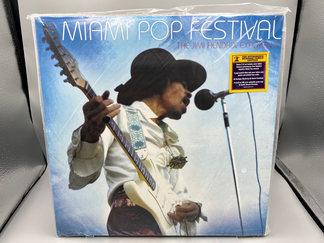 SEALED - The Jimi Hendrix Experience: Miami Pop Festival (2013), Limited Edition - individually: SEALED - The Jimi Hendrix Experience: Miami Pop Festival (2013), Limited Edition - individually numbered (05008), 2 LPs, includes 8-page booklet, 200 gram vinyl, authorized Hendrix Family Edition - Re