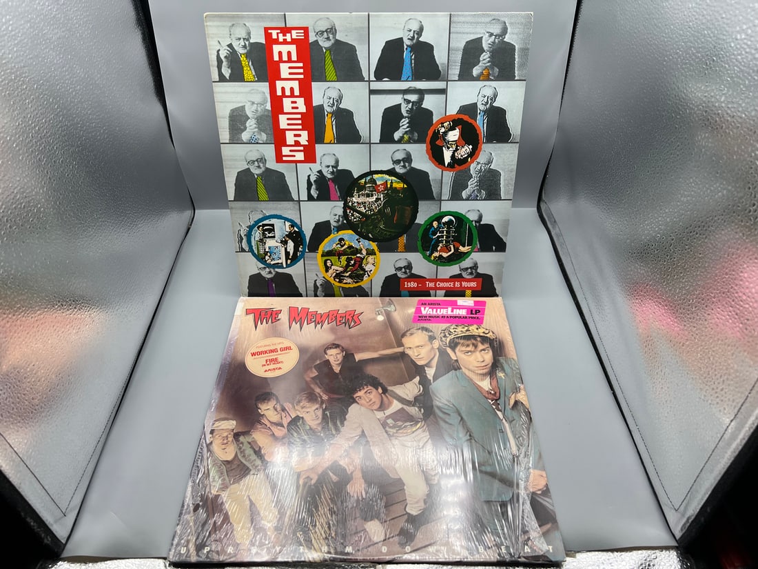 The Members (2 LP Lot): 1980… The Choice is Yours (1980), UK pressing; and Uprhythm, Downbeat (1 of 4)