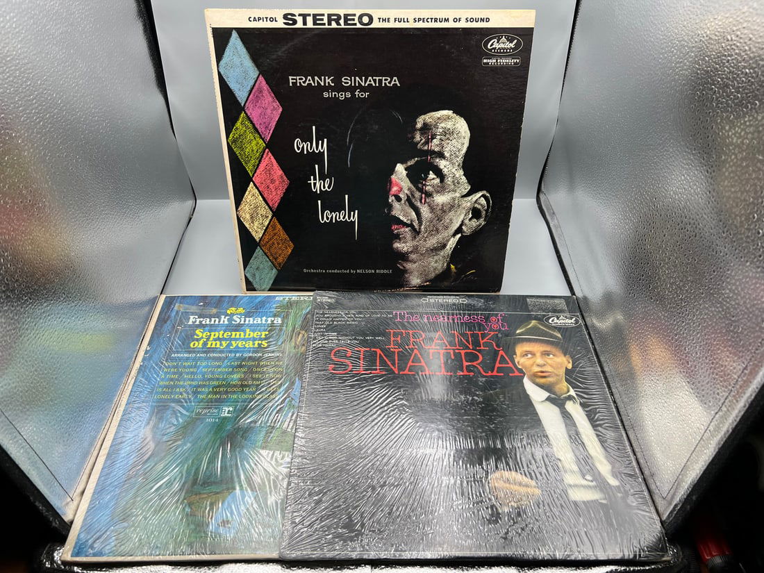 Frank Sinatra (3 LP Lot): Frank Sinatra Sings For Only The Lonely (1959), reissue; September of My (1 of 4)