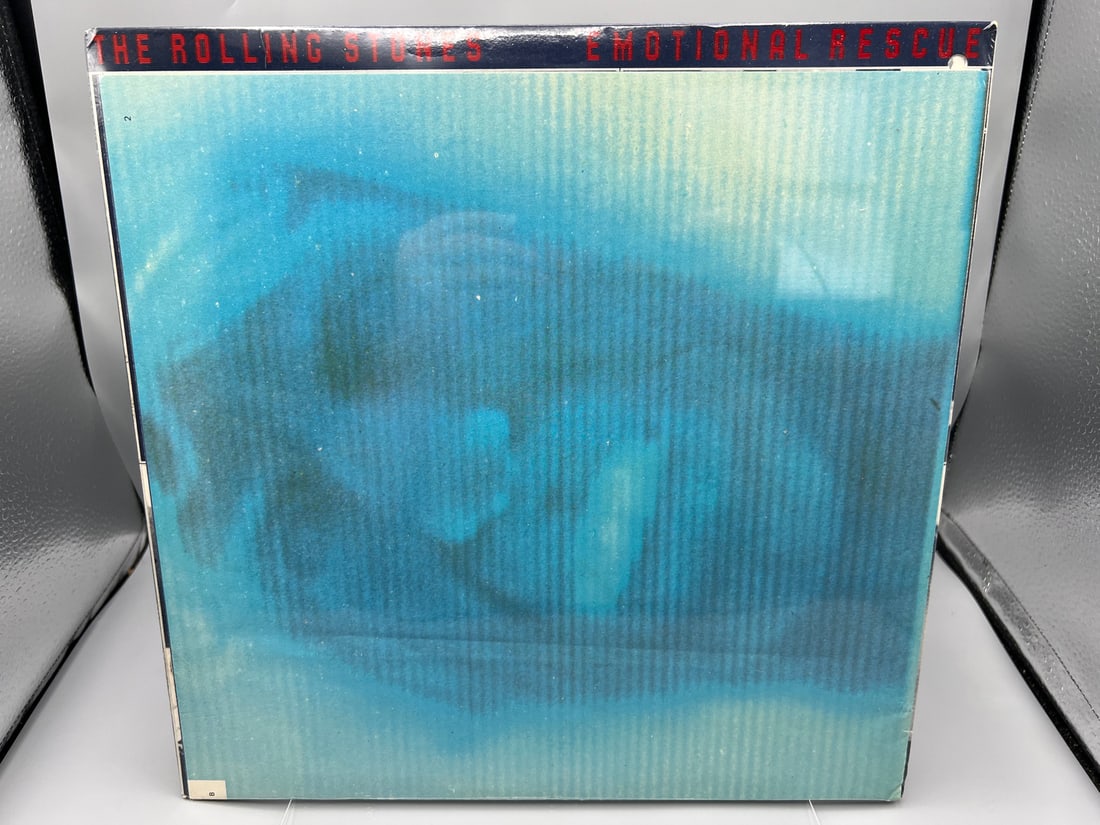 SEALED - The Rolling Stones: Emotional Rescue (1980), promo hole in cover, includes 5' x 2' (1 of 2)