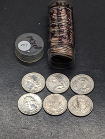 (8) 2013-D Mt. Rushmore, (8) 2017-D Effigy Mound, (13) 2014-D Smoky Mountains, (4) 2015-D Kisatchie,