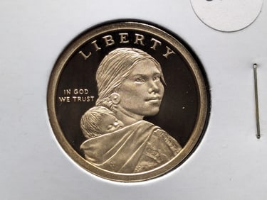 2017-S Proof Sacagawea Dollar Sequoyah Reverse