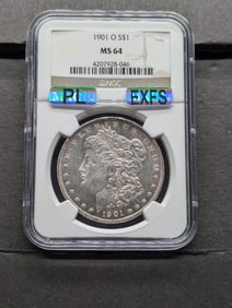 1901-O Morgan Dollar NGC MS64