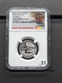 2018 S Sliver Reverse Proof Quarter Voyageurs  Proof 69 Reverse Proof by NGC