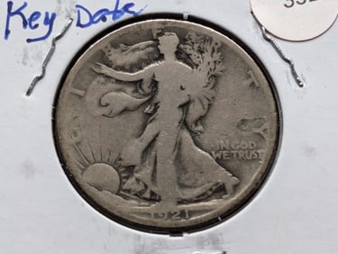 1921-S Walking Liberty Half Dollar  KEY