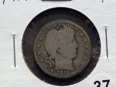 1912 P Barber Quarter