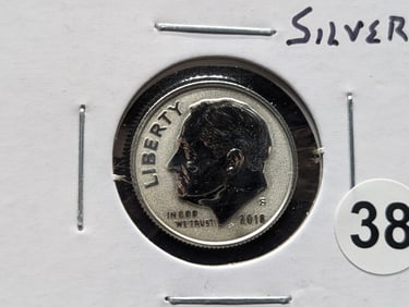2018-S Silver Reverse Proof Roosevelt Dime