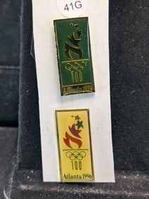 2-1996 Atlanta Olympics Collectors Pins. 100th Anniv.