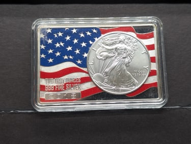 2018 American Silver Eagle, Two Troy Ounces .999 Fine Silver