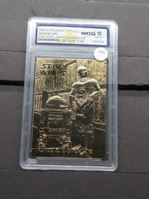 Star Wars, R2-D2 & C-3PO, 23KT Gold, Sealed, Gem 10 Mint, Limited of 10,000, Darth Vader Edition