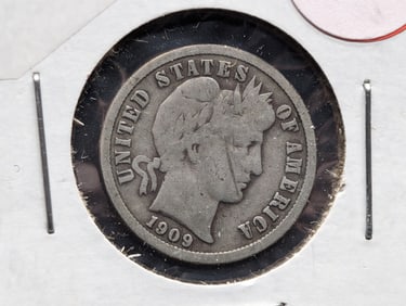 1909 Barber Dime
