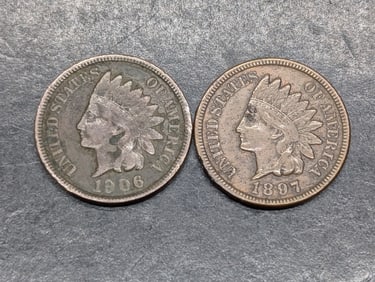 1897 & 1906 Indian Head Cents