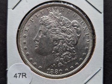 1880 Morgan Silver Dollar. MS. 90% Silver