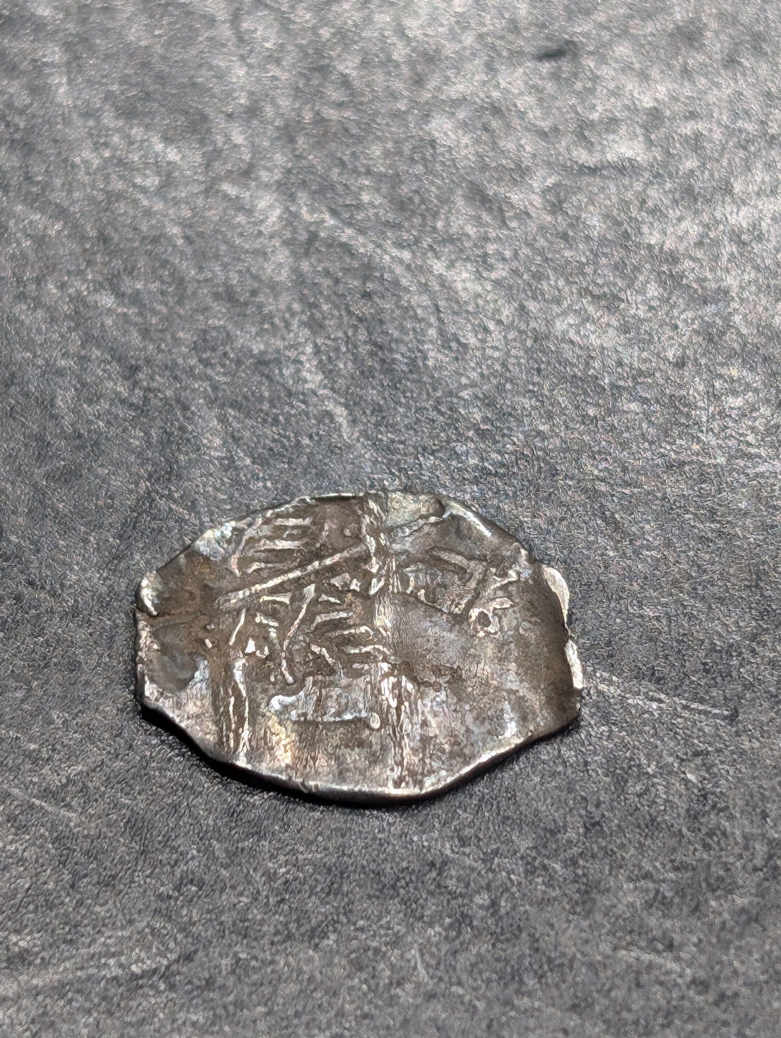 1600's Soviet Silver Wire Money, Peter M. Frdorovich A. Michailovich, Over 300 Years Old: 1600's Soviet Silver Wire Money, Peter M. Frdorovich A. Michailovich, Over 300 Years Old