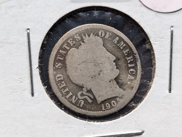 1905-O Barber Dime