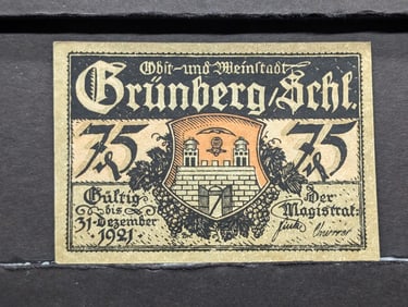 1921 German 75 Currency, Crisp-UNC