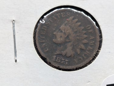1875 Indian Head Penny semi key date