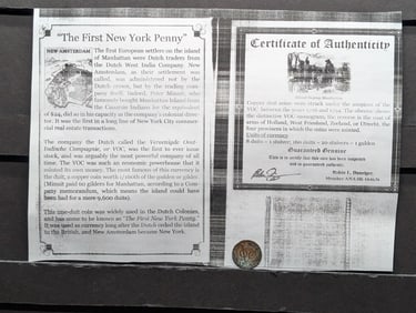 1766 Dutch Netherlands Colonial Duit VOC, First New York Penny,  10 Years Before the Constitution,