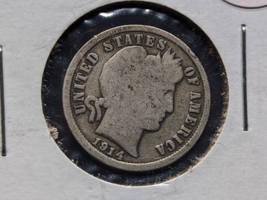 1914-D Barber Dime