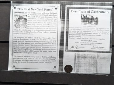 1750 Dutch Netherlands Colonial Duit VOC, First New York Penny,  26 Years Before the Constitution,