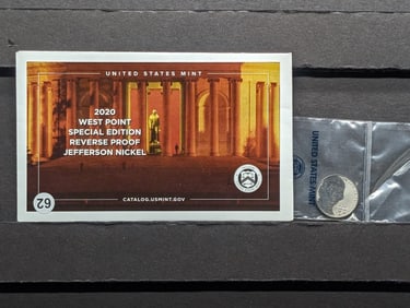 2020 W West Point Special Edition Reverse Proof Jefferson Nickel