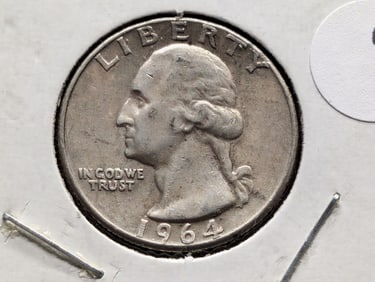 1964 Washington Quarter. 90% Silver