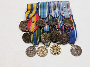 12-USAF Campaign Ribbon Medals