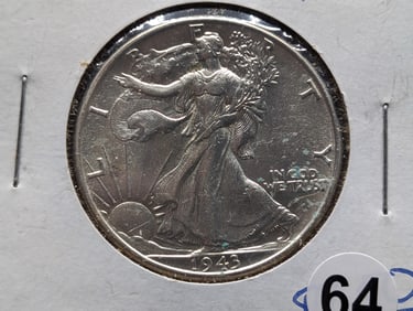 1943 P Walking Liberty Half Dollar NICE COIN