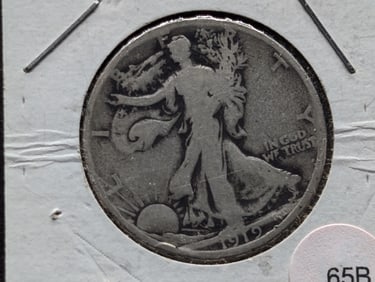 1919-D Walking Liberty Half Dollar