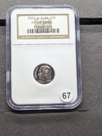 2002 S Clad Roosevelt Dime PF Cameo By NGC