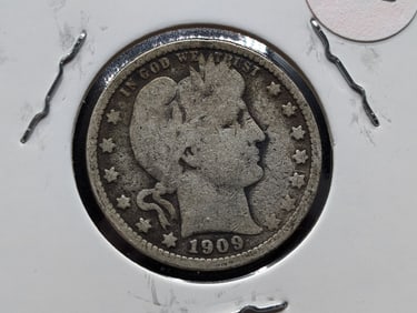 1909-D Barber Quarter