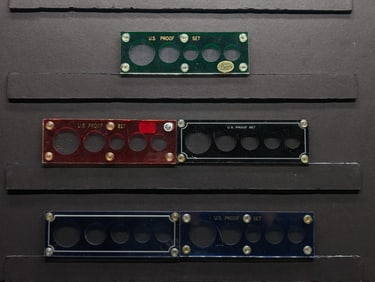 (5) Capital Plastic Coin Holders