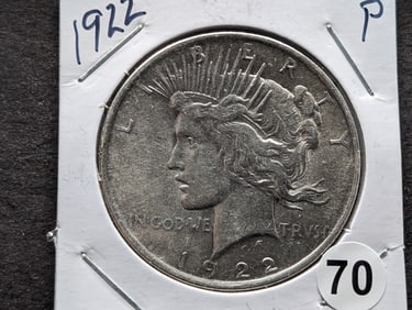 1922 P Silver Peace Dollar