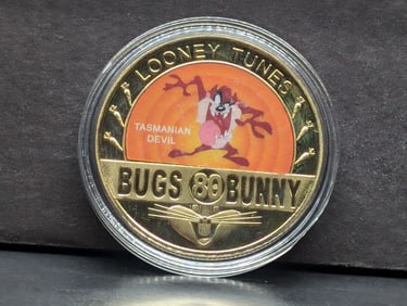 Saturday Cartoons-Bugs Bunny-Tasmanian Devil Token