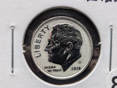 2018-S Silver Reverse Proof Roosevelt Dime