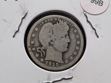 1915-D Barber Quarter